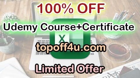 Free Coupon Code Microsoft Excel Formulas and Functions: Beginner to Expert 100% OFF
