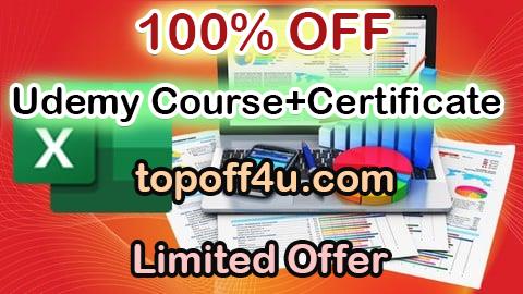 Free Coupon Code Microsoft Excel - The Complete Excel Data Analysis Course 100% OFF