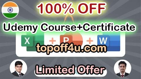 Free Coupon Code Microsoft Office: Excel, PowerPoint & Word [3-in-1] 100% OFF