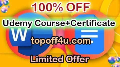 Free Coupon Code Microsoft Word & Google Docs: Master Document Creation 100% OFF