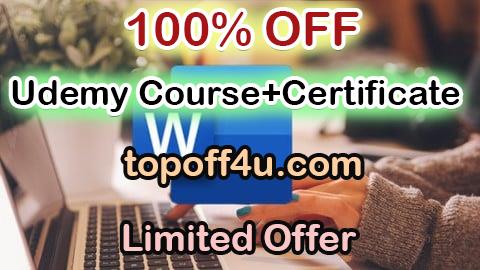 Free Coupon Code Microsoft Word Mastery: Essential Skill for Job and Business 100% OFF