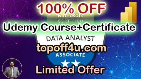 Free Coupon Code [NEW] PL-300: Microsoft Power BI Data Analyst Associate 2025 100% OFF