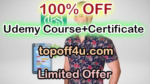 Free Coupon Code OpenAI API (ChatGPT, Whisper, DALL-E) - Complete Course 100% OFF