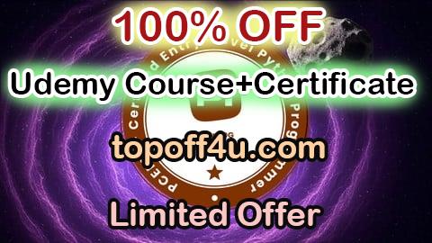 Free Coupon Code PCEP Mastery Blueprint: Ace the Python Certification Tests 100% OFF