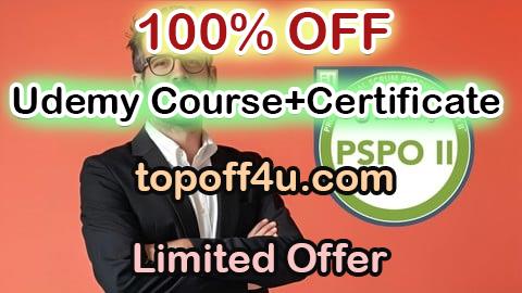 Free Coupon Code Professional Scrum Product Owner 2 PSPO2 Practice Test Exam 100% OFF