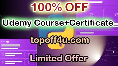 Free Coupon Code Python Data Science and Machine Learning Made Easy 100% OFF