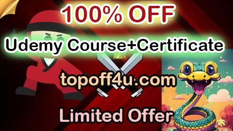 Free Coupon Code Python Mastery: From "Novice to Ninja" 100% OFF