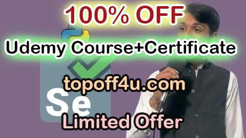 Free Coupon Code Python Selenium Programming with Coding Exercises 100% OFF