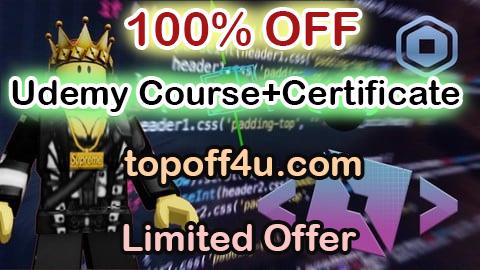 Free Coupon Code Roblox Studio: Lerne deine eigenen Spiele zu entwickeln! 100% OFF