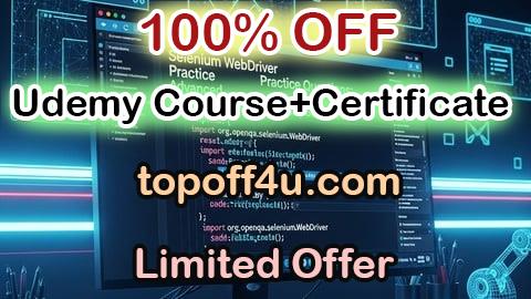 Free Coupon Code Selenium WebDriver Practice Questions 100% OFF