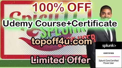 Free Coupon Code Splunk Core User Certification Guide: Get Certified Fast! 100% OFF