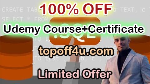 Free Coupon Code SQL- The Complete Introduction to SQL programming 100% OFF