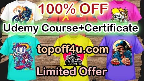Free Coupon Code T-Shirt Design In Adobe Illustrator for Beginner to Advanced 100% OFF