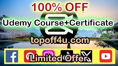 Free Coupon Code The Complete CapCut Course with Social Media Video Editing 100% OFF