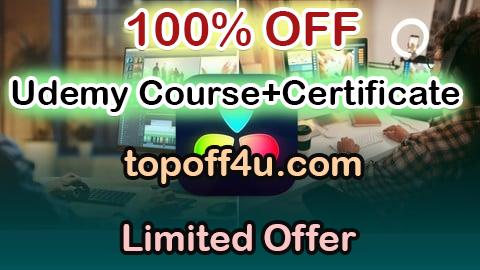 Free Coupon Code The Complete Da Vinci Resolve Course: Beginner to Filmmaker 100% OFF