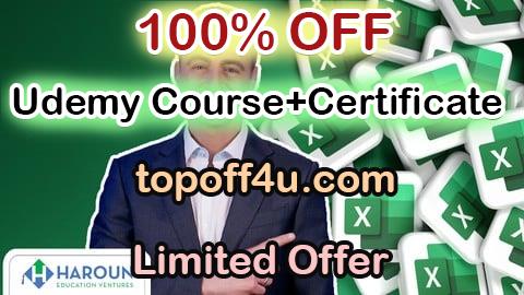 Free Coupon Code The Complete Microsoft Excel Course 2024 100% OFF