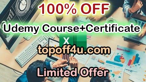 Free Coupon Code The Complete Microsoft Excel Data Analysis Bootcamp 100% OFF
