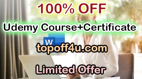 Free Coupon Code The Complete Microsoft Word Course: Master Microsoft Word 100% OFF