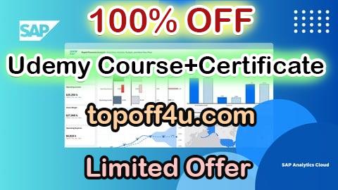 Free Coupon Code The Complete SAP Analytics Cloud Course 2025 100% OFF