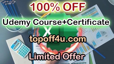 Free Coupon Code Ultimate Microsoft Excel With Data Analysis & VBA Macros 100% OFF