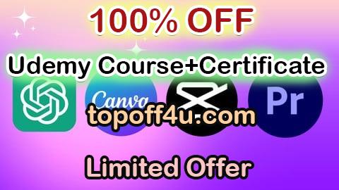 Free Coupon Code Video Editing with ChatGPT Adobe Premiere Pro Canva CapCut 100% OFF