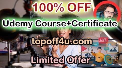 Free Coupon Code Video Production And Video Creation From Beginners To Expert 100% OFF