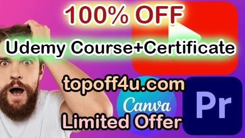 Free Coupon Code Youtube Masterclass With Video Editing and Graphics Design 100% OFF